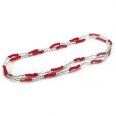 Guia Simples Mi&ccedil;ang&atilde;o Bi-Color Vermelho e Branco Cristal(Z&eacute; Pelintra)