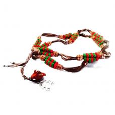 Guia Personalizada - Couro Marrom Com Acess&oacute;rios(Boiadeiro)