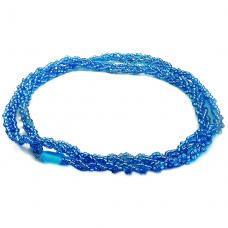 Braj&aacute; 3 Fios Tran&ccedil;ado - Azul Claro Cristal C\1 Firma(Iemanj&aacute;)