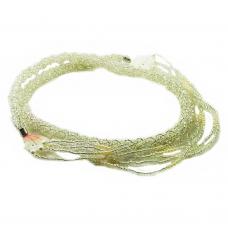 Braj� Chicote - Branco Cristal Com Perolas e Conchas(Iemanj�)