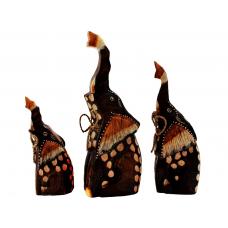 3 Elefantes Tromba Cima 30,25,15 CM