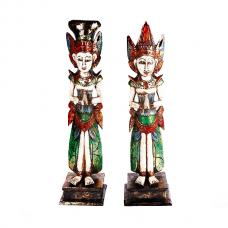 Casal Rama e Sita Branco Gold C/Base 70CM