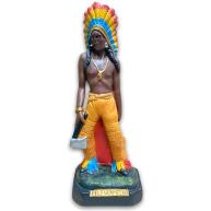 Caboclo Pele Vermelha  30 Cm