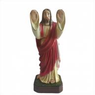 Cristo Aben&ccedil;oando (Manto Mermelho) 20 Cm
