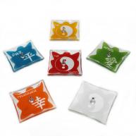 Incens�rio De Vidro Tipo Cinzeiro Colorido 7CM