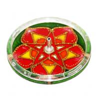 Incens�rio Redondo Mandala Pentagrama 10 CM