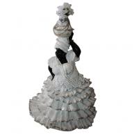 Baiana De Oxal&aacute; Em Resina 40 CM