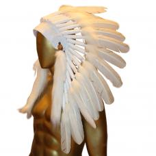 Penacho �ndio Americano M�dio - Branco