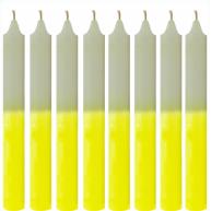 Vela Ma&ccedil;o Amarela e Branco