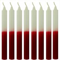 Vela Ma&ccedil;o Vermelha e Branco