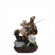 S&atilde;o Jorge Em Resina 10 Cm