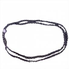 Braj&aacute; 3 Fios Tran&ccedil;ados Roxo Cristal  C/ 1 Firma