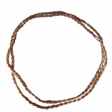 Braj&aacute; 3 Fios Tran&ccedil;ados MarromCristal  C/ 1 Firma