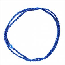 Braj&aacute; 3 Fios Tran&ccedil;ados Azul Cristal  C/ 1 Firma