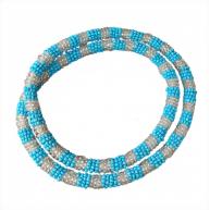 Chicote Bicolor Azul Fosco e Branco Cristal  1,20 MT