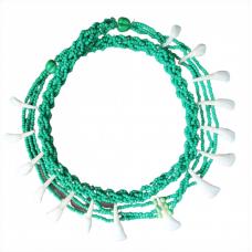 Chicote Personalizado Com dente Acr�lico Bicolor  Verde Fosco (modelo4)