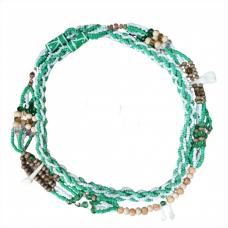 Chicote Personalizado Com dente Acr�lico Bicolor  Verde Fosco  e Branco Fosco (modelo4)