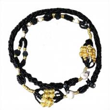 Chicote Personalizado Preto Com Caveiras