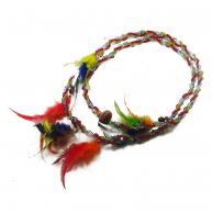 Braj&aacute; 3 Fios Tran&ccedil;ado - Varias Cores Cristal C\Penas(Caboclo)