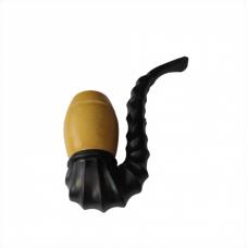 Cachimbo de Madeira Bem Curvado Grande (Madeira Clara )