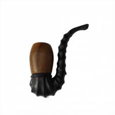 Cachimbo de Madeira Bem Curvado Grande (Madeira Escura )