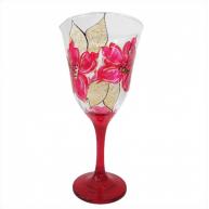 Ta�a Monalisa Decorada ( vermelho -  dourado )