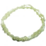 Braj&aacute; 7 Fios Transpassado - Branco Cristal C\7 Firmas(Oxal&aacute;)