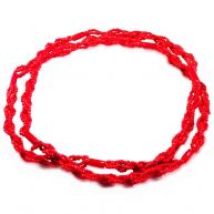 Braj&aacute; 4 Fios Transpassado - Vermelho Fosco C\7 Firmas(Ians&atilde;)