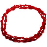 Braj&aacute; 4 Fios Transpassado - Vermelho Cristal C\7 Firmas(Ians&atilde;)