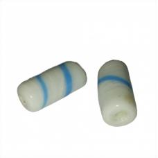 Firma Branca Leitosa Com Listra Azul claro (Vidro)