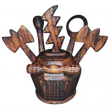 Jogo De Ib&aacute; Em Madeira ( Xango&ocirc;