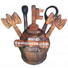 Jogo De Ib&aacute; Em Madeira ( Xang&ocirc;)