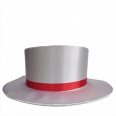 Cartola Baixa  Com Faixa De Cetim Vermelha  (Z&eacute; Pilintra)