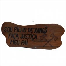 Placa De Madeira Com Frase (Xang&ocirc;)