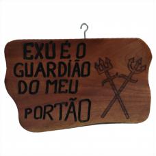 Placa De Madeira Com Frase (Ex�)