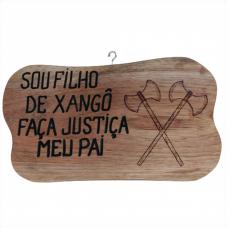 Placa De Madeira Com Frase (Xang&ocirc;)