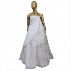 Conjunto Feminino Jacquard Branco Estampado Com Acabamento de Lese Branco