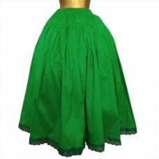 Saia Verde Com Acabamento Em Lese