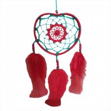 Filtro Dos Sonhos Pequeno ( Vermelho e Verde )