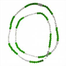 Guia De Cristal Bicolor ( Verde e Branco )