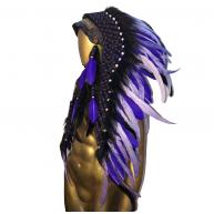 Penacho &Iacute;ndio Americano Grande - Roxo