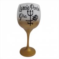 Ta&ccedil;a Personalizada Para Pombo Gira (Dourada/Branca)