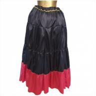 Saia Vermelha Com acabamento Dourado