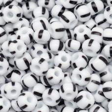 Pacote De Mi&ccedil;angas Rajada 50gr (Branco - Preto)