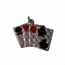 Pingente De Cartas (Prata)