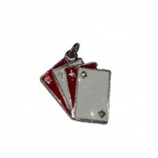 Pingente De Cartas (vermelho - Branco)