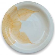 Prato De Sobremesa Florido Amarelo