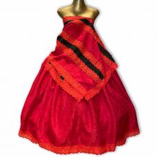Conjunto Feminino Jacquard  Estampado Vermelho
