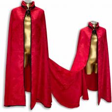 Capa Jacquard Brocado Estampado Vermelho