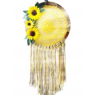 Filtro Dos Sonhos Em Croch&ecirc; Com 3 Girass&oacute;is